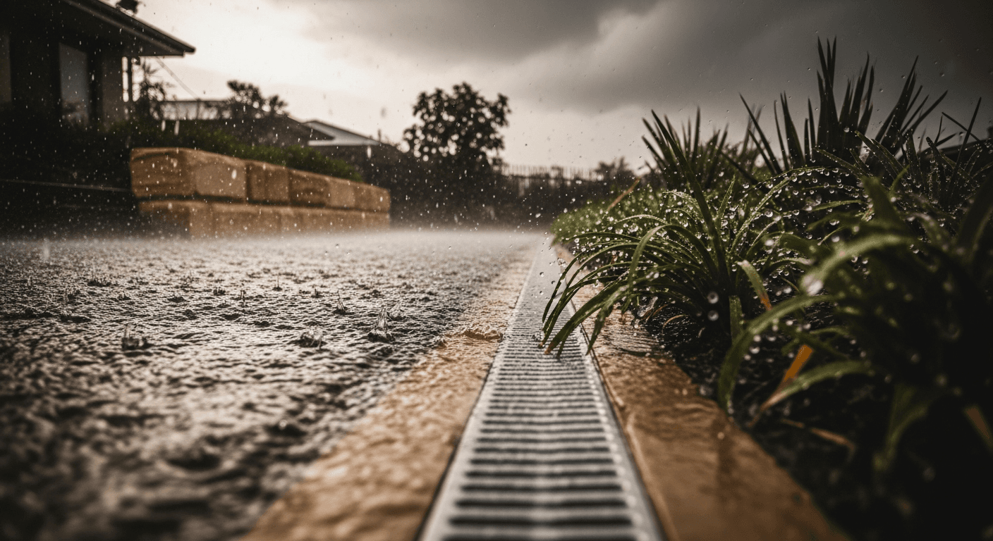 Drainage Solutions for Gold Coast Storm Season: Why Most Gardens Fail