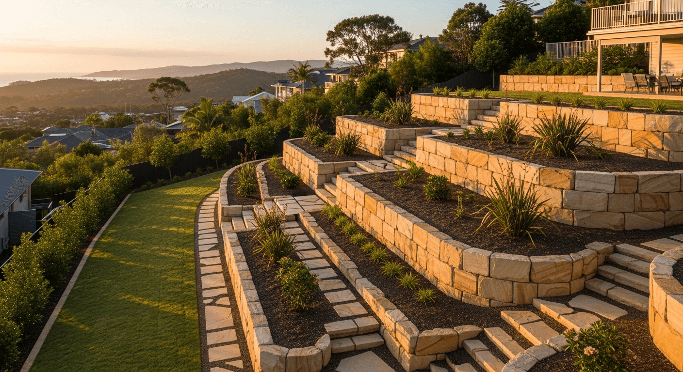 Sloping Block Landscaping Gold Coast: How to Tame a Tricky Yard